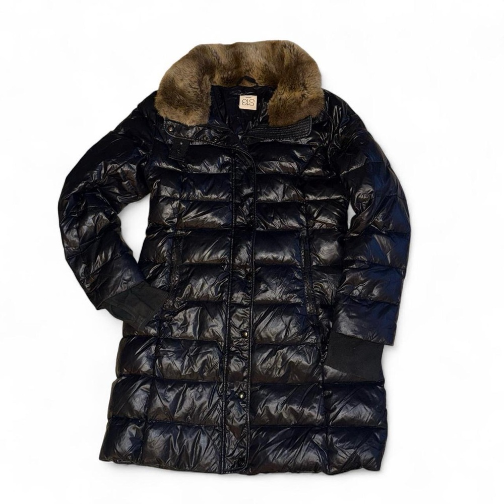 SAM s13 down filled jacket with faux fur trim